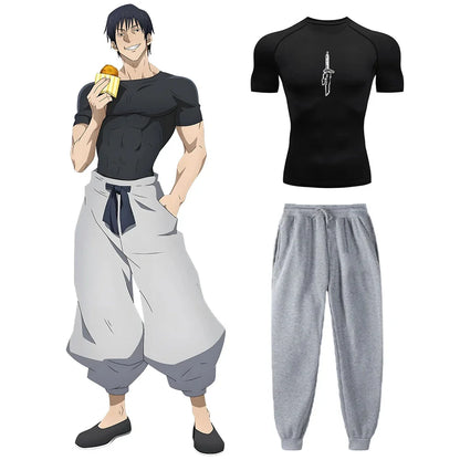 Unleash the Rogue Power: Toji Compression Shirt & Sweatpants Set