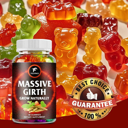 Massive Girth Men's Gummies High-Performance Extract - Energy, Stamina, Natural Grow Gummies