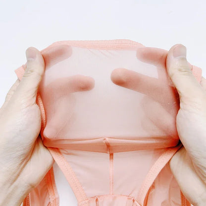 Men Underwear Low-rise Pouch Transparent