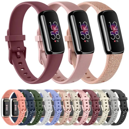 Fitbit Luxe Silicone Band - Soft Waterproof Comfortable Strap