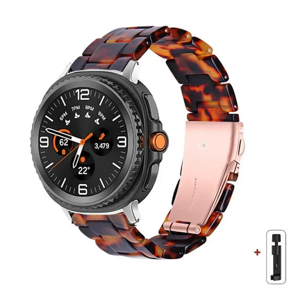 Samsung Galaxy Watch8, 9 & Ultra Resin Link Band, 40 Patterns