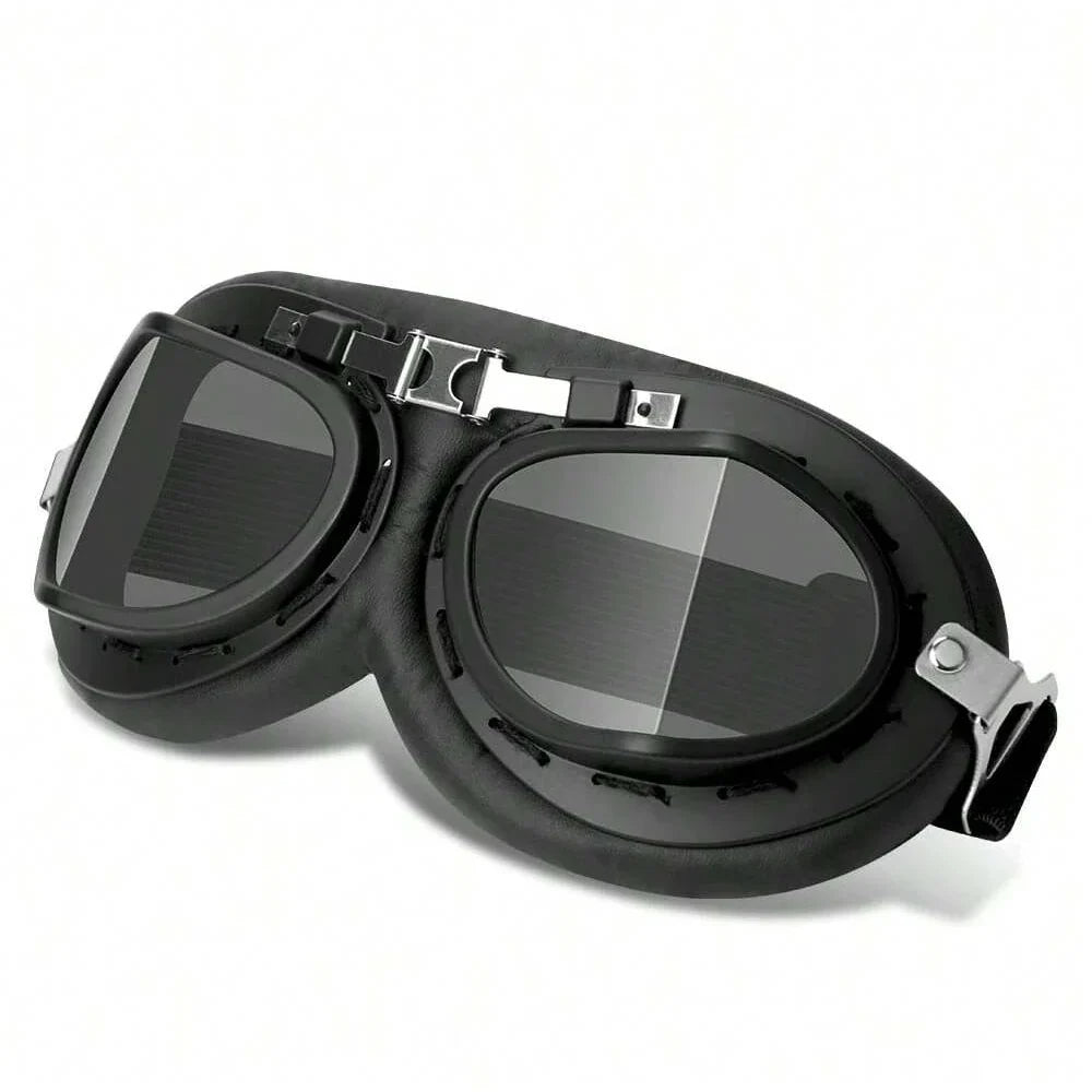 Motorcycle Leather Retro Goggles