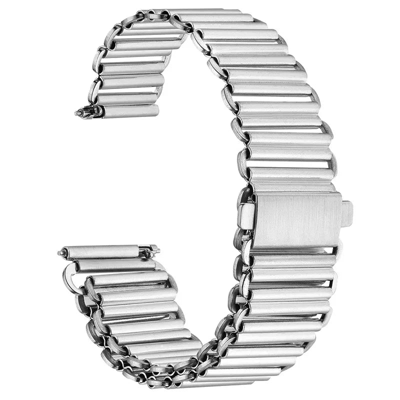 Samsung Galaxy Watch 7, 6, 5, 4 & FE Vintage Ladder Link Steel Bracelet