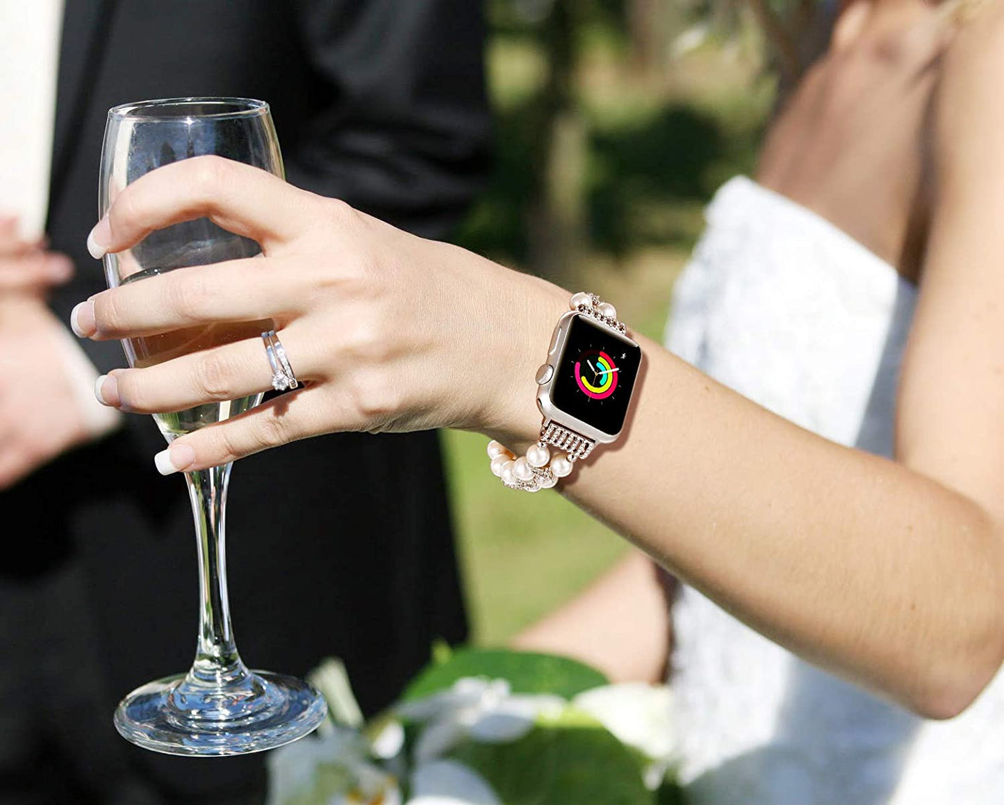 Pearl Strap for Apple Watch Band Series 11/10/9/8/7/6/5/4/ SE / Ultra 1/2/3