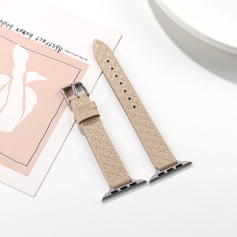 Apple Watch Leather Bracelet Series 11/10/9/8/7/6/5/4/ SE / Ultra 1/2/3