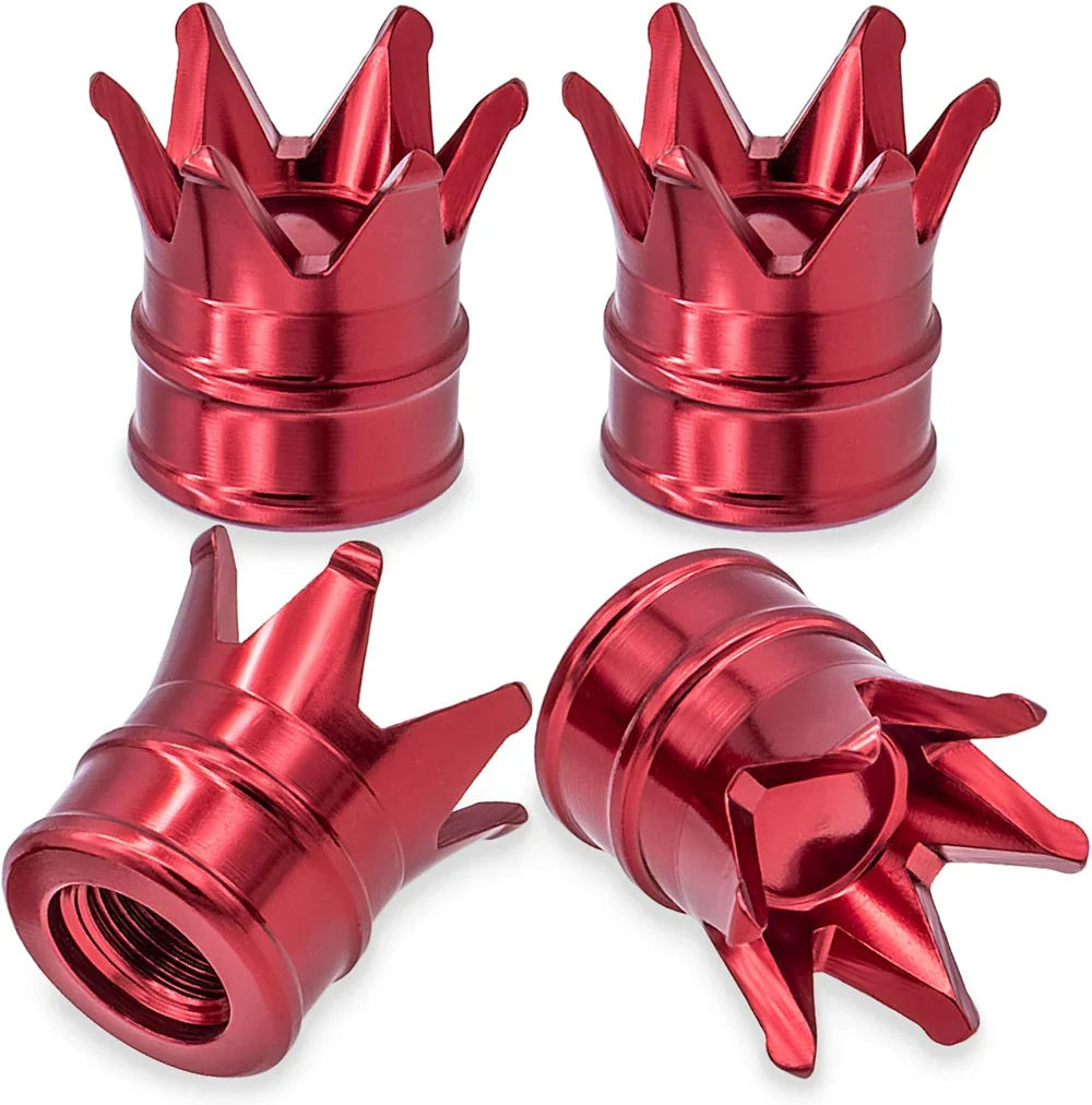 4PCS Crown Valve Stem Caps