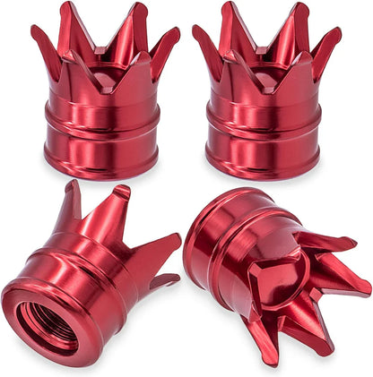 4PCS Crown Valve Stem Caps