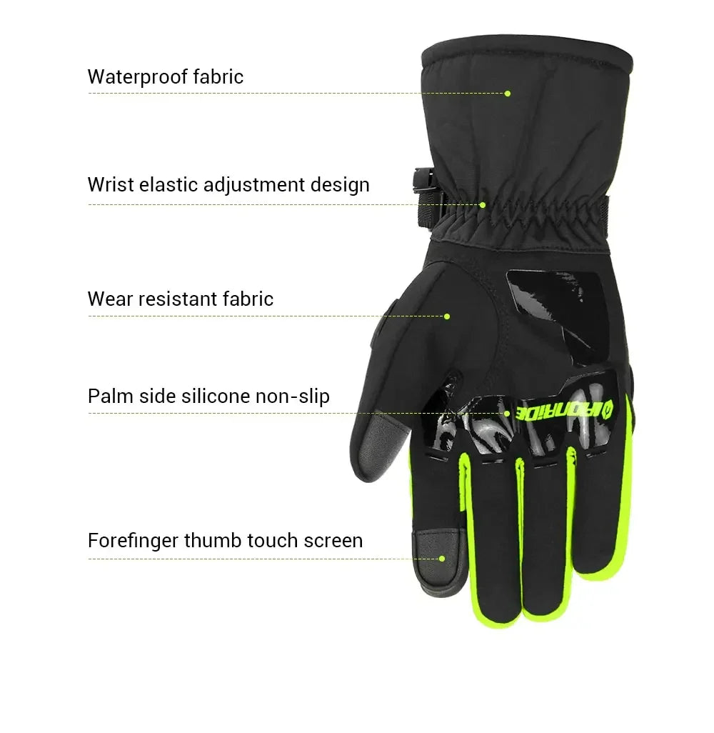 Warm Winter Waterproof Windproof Anti-slip Gloves