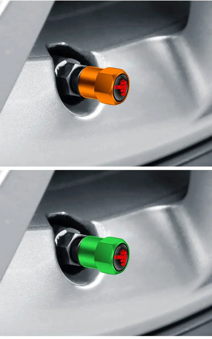 4PCS Aluminium Valve Stem Caps