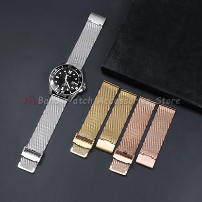 Samsung Galaxy Watch 7, 6, 5, 4 & FE Milanese Mesh Band with Sliding Clasp