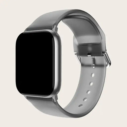 Apple Watch Patterned & Clear Silicone Band with Buckle