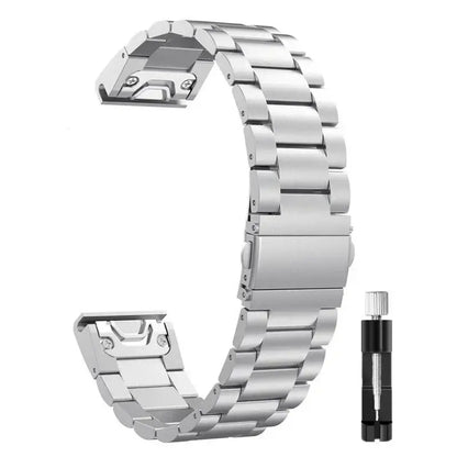 Garmin Stainless Steel Band - Sleek QuickFit Design