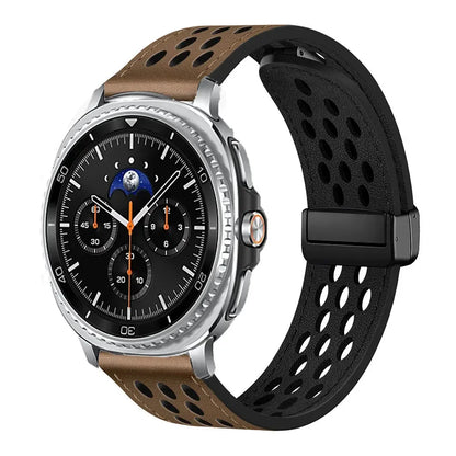 Samsung Galaxy Watch8, 9 & Ultra Perforated Silicone Magnetic Band