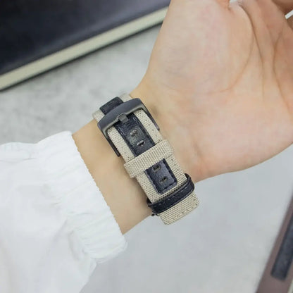 Fitbit Versa & Sense Nylon Leather Band - Versatile Style