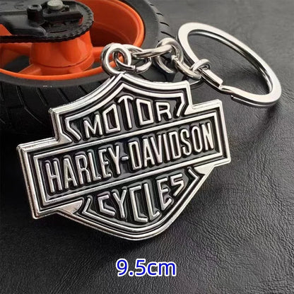 Minimalist style Metal motorcycle key chain