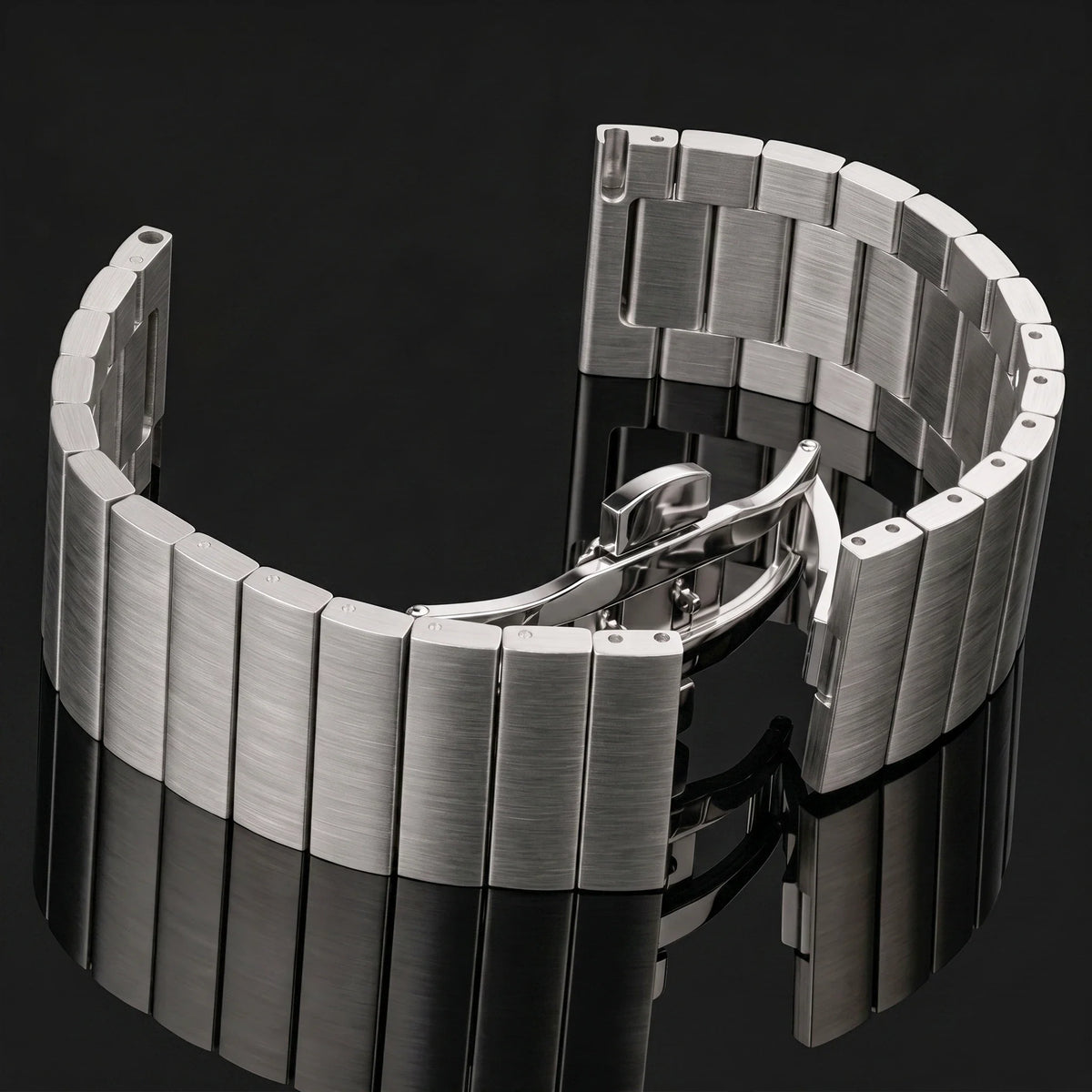Samsung Galaxy Watch 7, 6, 5, 4 & FE Brushed Stainless Steel Bracelet