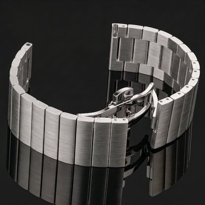 Samsung Galaxy Watch 7, 6, 5, 4 & FE Brushed Stainless Steel Bracelet