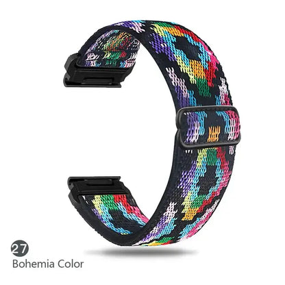 Garmin Elastic Nylon Band - Stylish, Comfortable - QuickFit