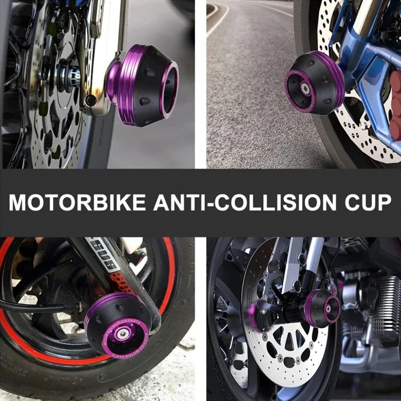 4PCS Motorcycle Crash Protectors Front Fork Slider Cups