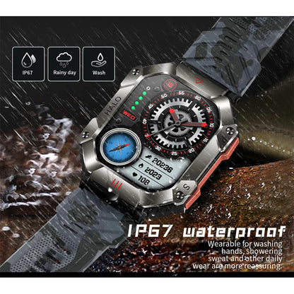 2024 New Outdoor Sports Smart Watch Altitude Pressure Compass Heart Rate Blood Oxygen Monitoring Bluetooth Call Smartwatches ﻿