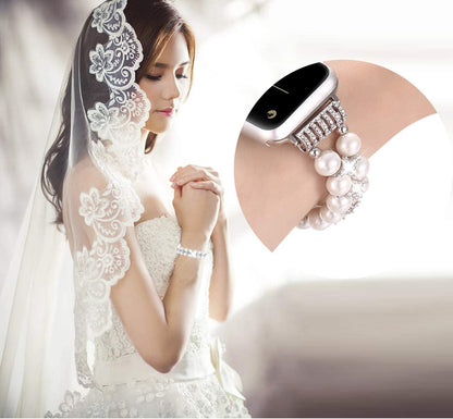 Pearl Strap for Apple Watch Band Series 11/10/9/8/7/6/5/4/ SE / Ultra 1/2/3