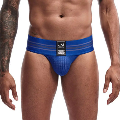 Men's JOCKMAIL JM364 - Old School Brief Blue