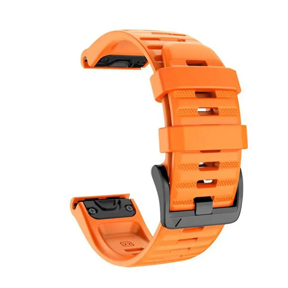 Garmin QuickFit 22/26mm Silicone Band, Solid or Two-Tone Perforated