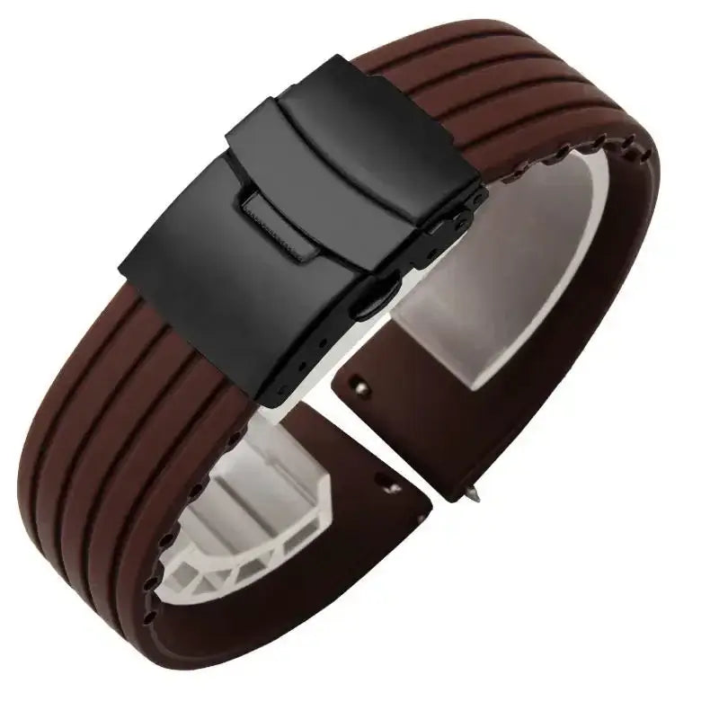 Suunto Race, Vertical & 9 Peak Ribbed Silicone Band, Folding Clasp