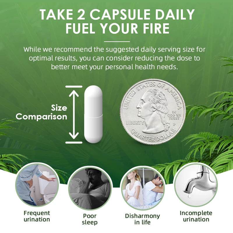 BEWORTHS Saw Palm Supplement Helps Promote Prostate Health & Prevent DHT Hair Loss No Gluten,Non-gmo Hair Growth