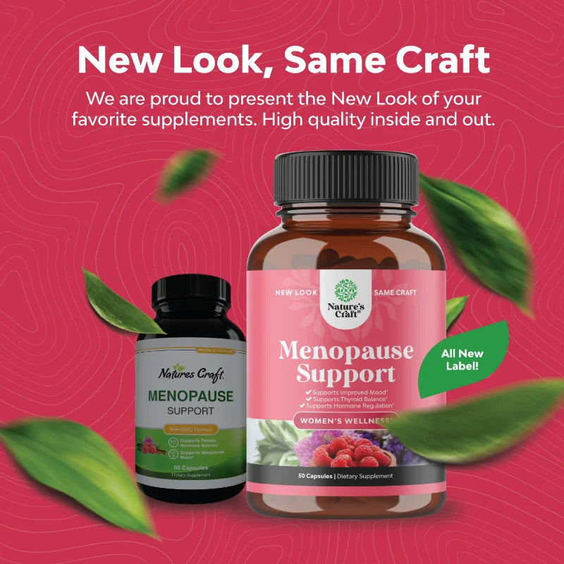 Angelica, Chasteberry & Black Cohosh Extracts, Complete Herbal Supplement for Women's Menopause - Multi-Benefit, 90 Capsules