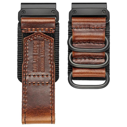 Genuine Leather Garmin Watch Strap - QuickFit Stylish Band