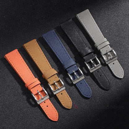 Samsung Galaxy Watch 7, 6, 5, 4 & FE Saffiano Leather Band