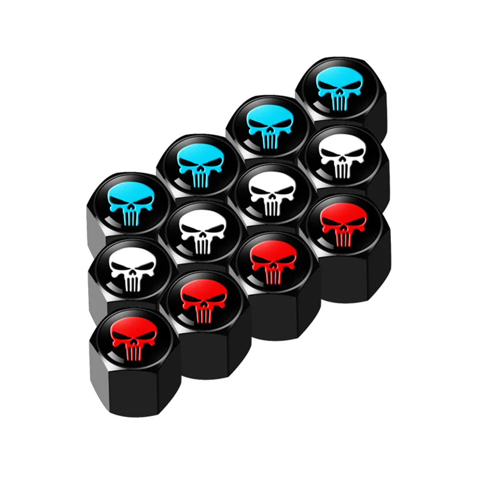 Anti-Theft Skull Valve Stem Caps