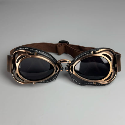 Motorcycle Vintage Old School Cruiser Retro Goggles