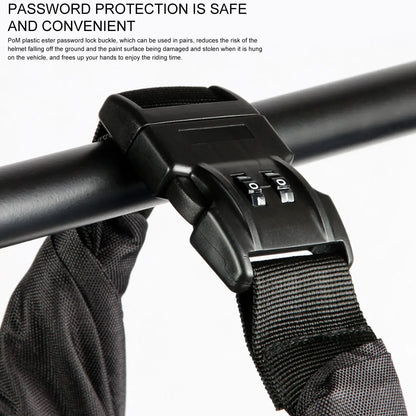 Motorbike Helmet Bag Waterproof Combination Lock Anti-Theft Luggage Storage Bag Rider Portable