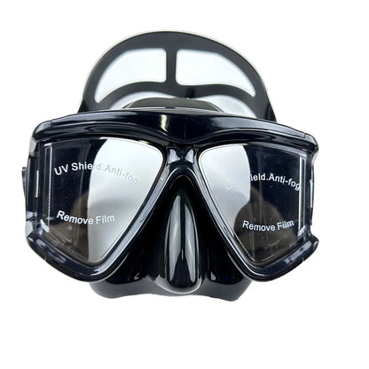 Diving Mask Snorkel Swimming Goggles Scuba Silicone Skirt 3 Windows Anti-Fog Anti-Leak Wide View Panoramic HD For Adult Youth