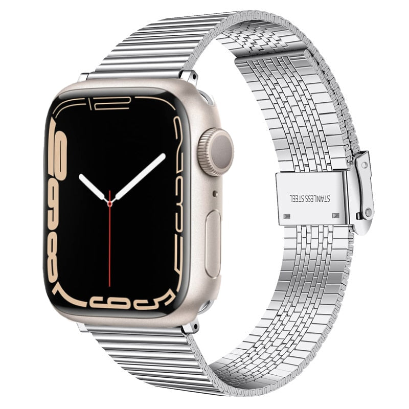 Stainless Steel Strap Apple Watch Band Series 11/10/9/8/7/6/5/4/ SE / Ultra 1/2/3