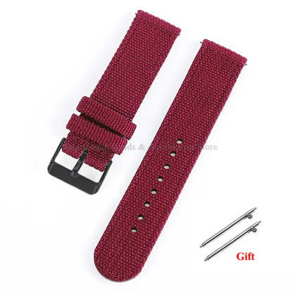 Suunto Race, Vertical & 9 Peak Woven Nylon Band with Buckle Options