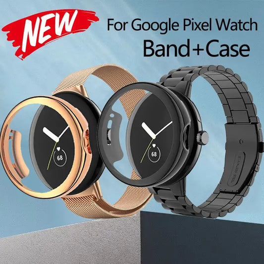 Google Pixel Stainless Steel Band and Case - Premium Design