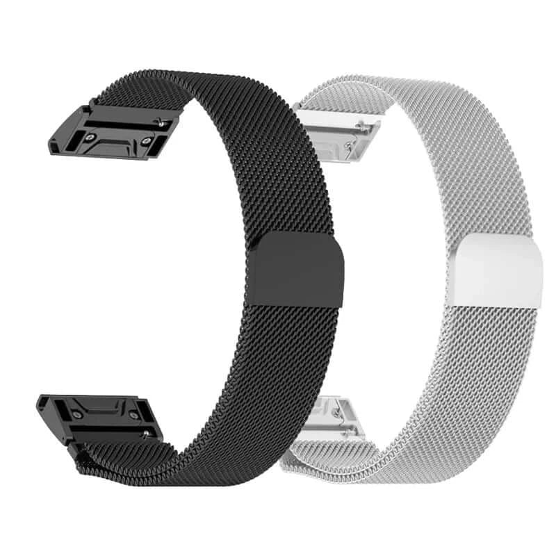Garmin Stainless Steel Magnetic Strap - Durable QuickFit Band