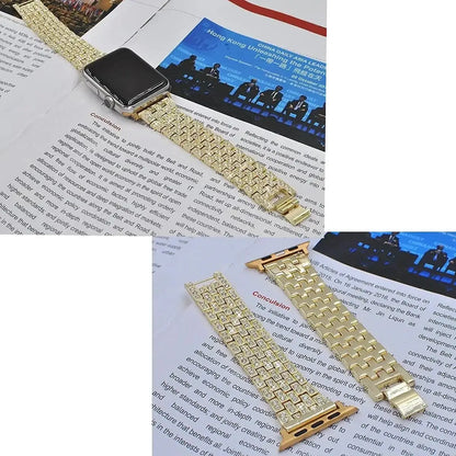 Apple Watch Bedazzled Stainless Steel Strap - Elegant Design