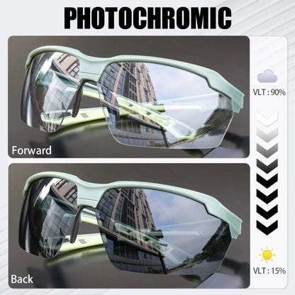 SCVCN New Photochromic Sunglasses Men Outdoor Cycling Glasses Bike MTB Road Bicycle UV400 Goggles Women Sports Hiking Glasses