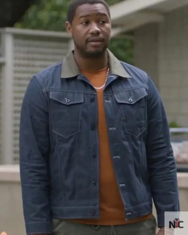 Sean Shrinking Blue Cotton Jacket