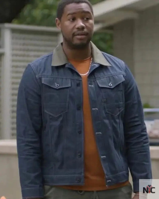Sean Shrinking Blue Cotton Jacket