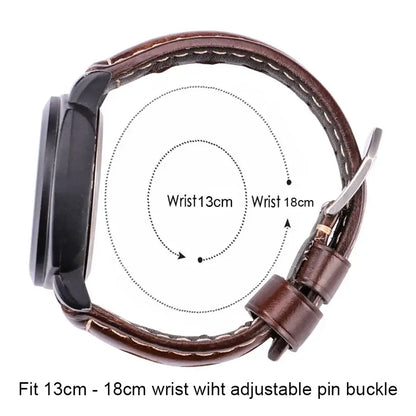 Huawei Watch & Watch GT Three-Hole Leather Rally Band