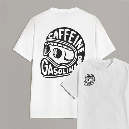 Caffeine & Gasoline Graphic Cotton T-shirt Unisex