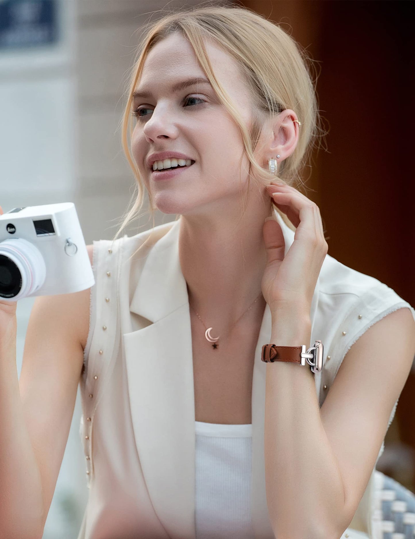 Apple Watch Leather Slim Strap Series 11/10/9/8/7/6/5/4/ SE / Ultra 1/2/3