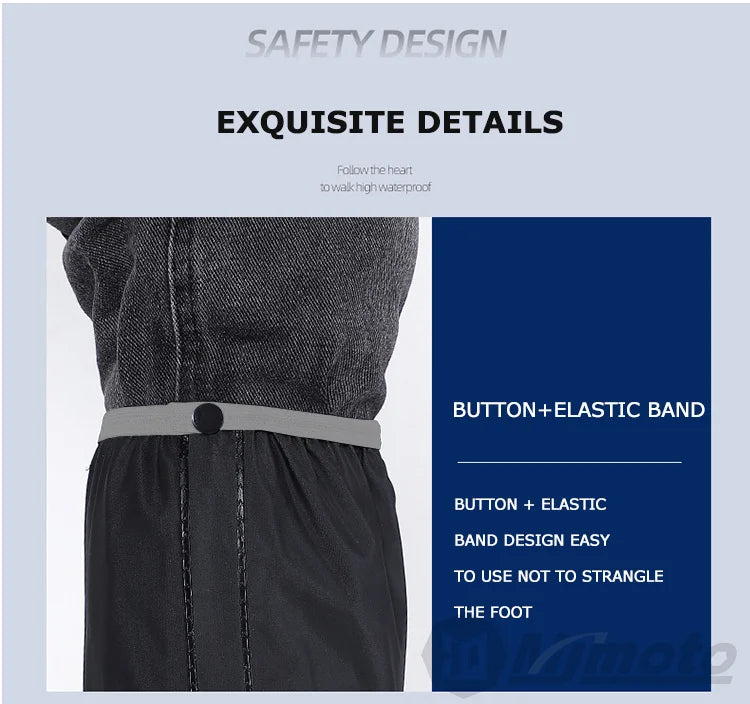 Motorcycle Shoe Cover Non-Slip Waterproof For Rainy Day