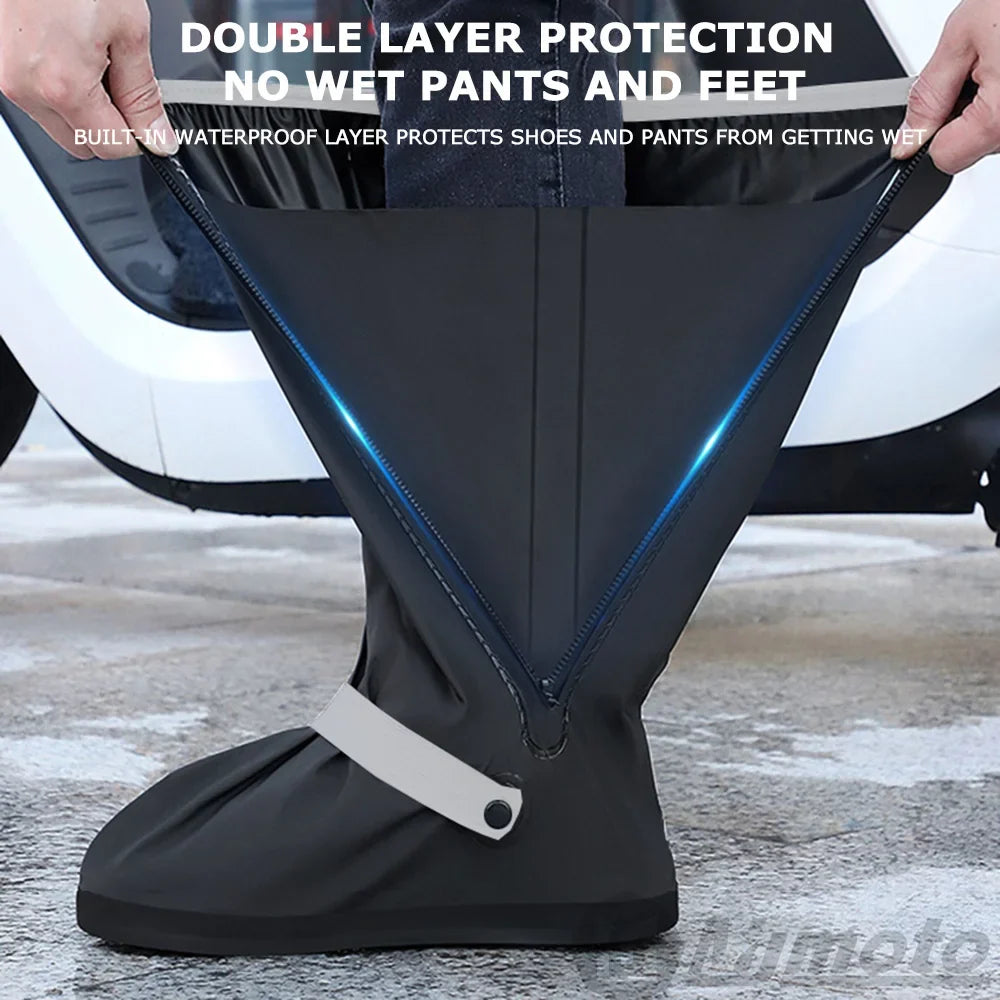 Motorcycle Shoe Cover Non-Slip Waterproof For Rainy Day