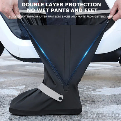 Motorcycle Shoe Cover Non-Slip Waterproof For Rainy Day
